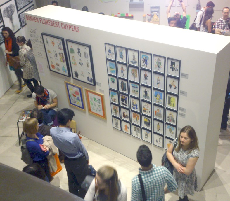 Damien at his stand.